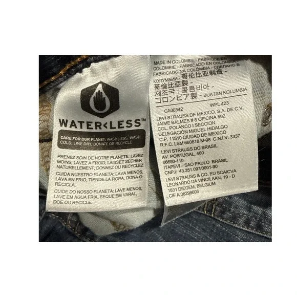 Levis 569 Loose Straight Jeans Mens 36x30 Blue Medium Wash Denim 00569-0041 - Picture 9 of 11